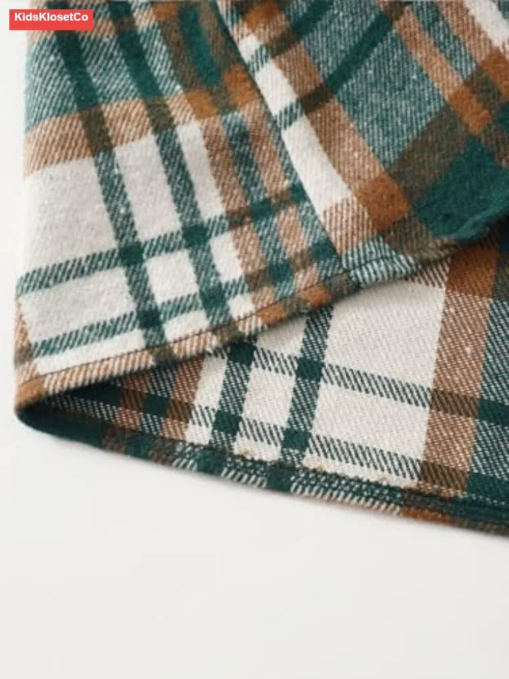 2-Piece Boys Flannel Plaid Hoodie and Sweatpants Set